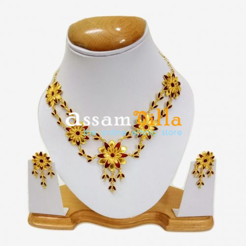 Assamese traditional gohona jewellery set